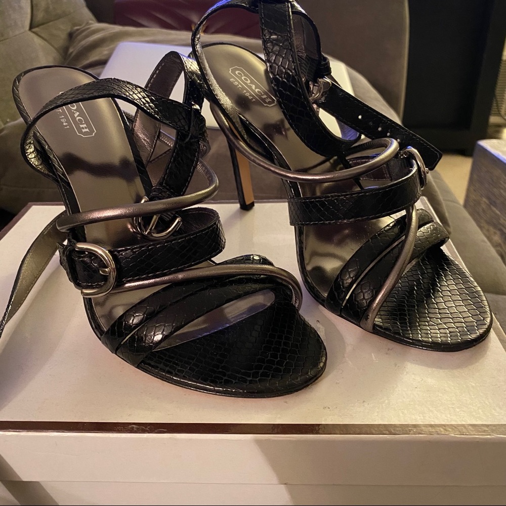 Coach Florence Python Heels - image 1